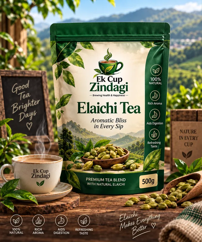 Elaichi Tea - 500gm + 10gm (510gm) — Ek Cup Zindagi