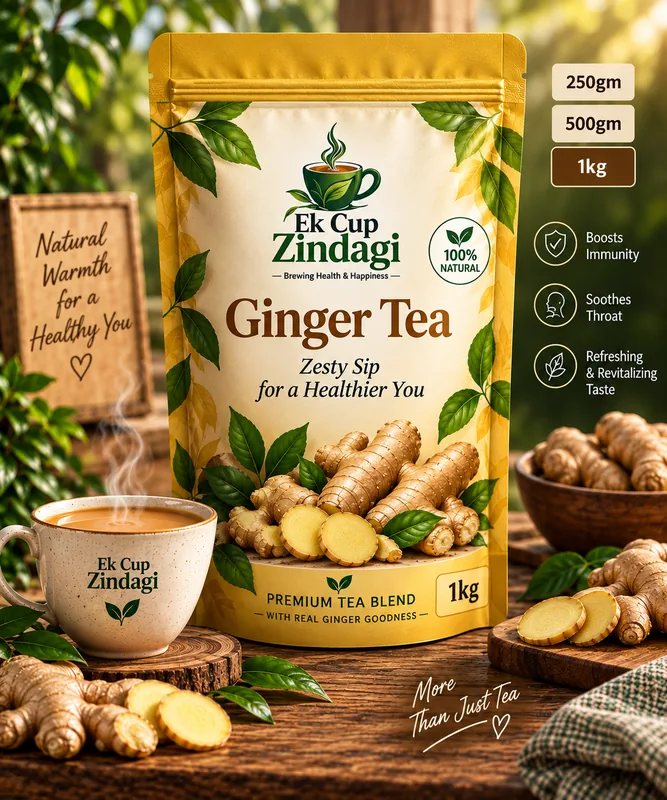 Ginger Tea - 1kg + 10gm (1010gm) — Ek Cup Zindagi