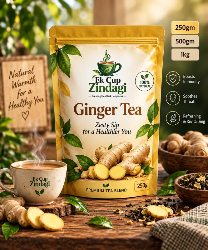 Ginger Tea - 250gm + 10gm (260gm) — Ek Cup Zindagi
