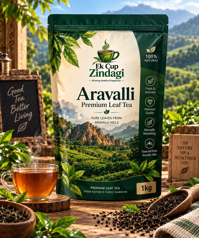 Aravali Premium Leaf Tea - 1kg + 10gm (1010gm) — Ek Cup Zindagi