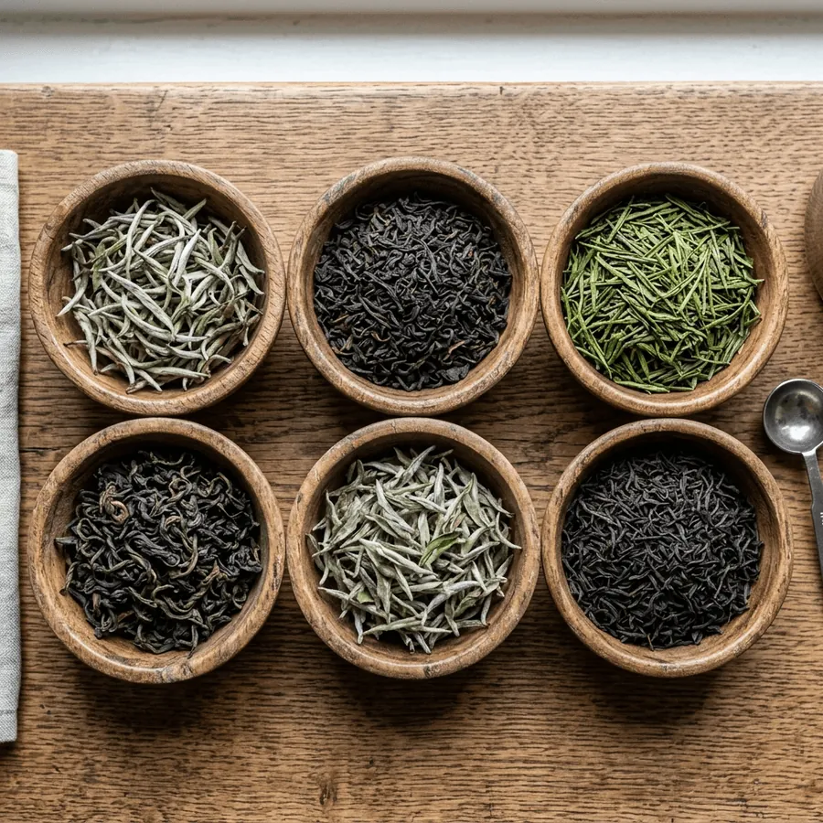 Loose tea leaves, full of character and aroma