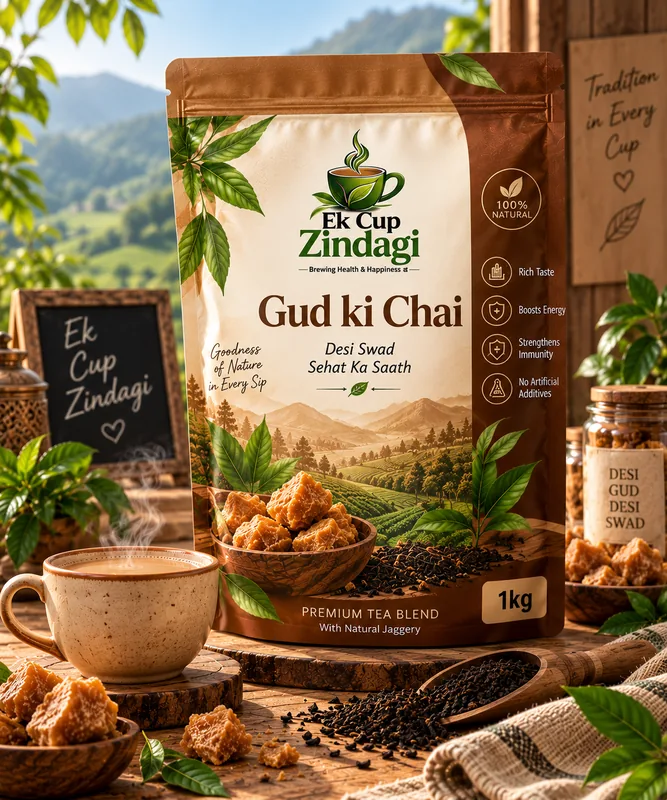 Gud Ki Chai - 1kg + 10gm (1010gm) — Ek Cup Zindagi